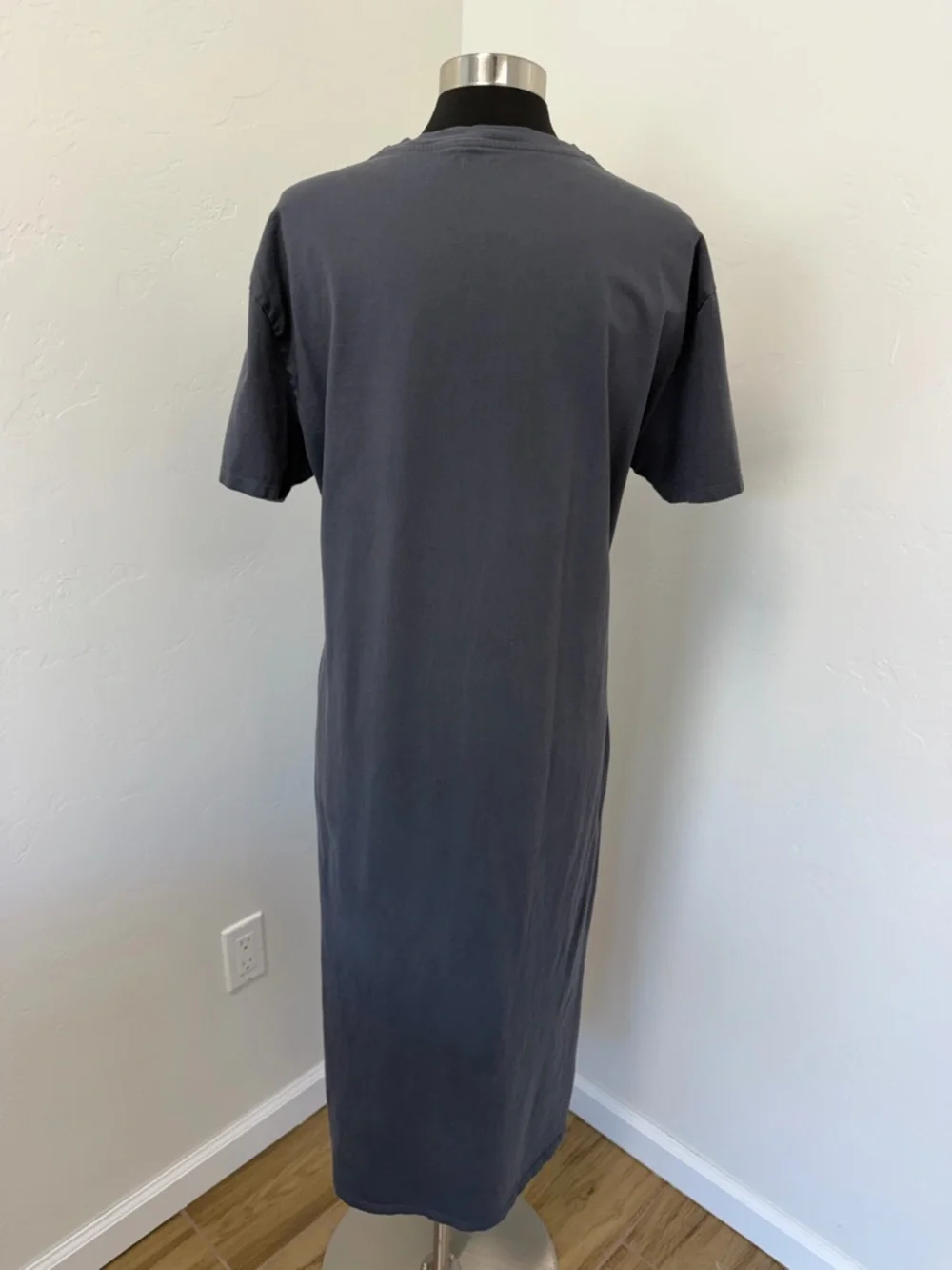 Abercrombie & Fitch Grey Crewneck T-Shirt Maxi Dress Size M